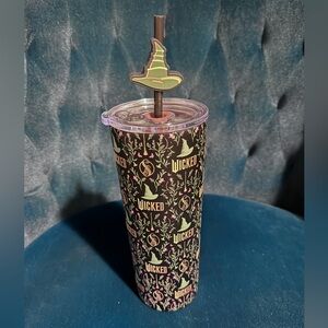 Dragon Glassware x WICKED Vacuum Insulated Tumbler with Lid and Straw 24 oz NWT